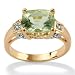 Green Amethyst 18k/Sterling Silver Ring