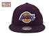 Los Angeles Lakers Purple Snapback Adjustable Plastic Snap Strap Back Hat / Cap