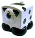 Ceramic Black & White Kitty Cat Themed Boutique Kleenex Facial Tissue Box Holder Decorative Cover Fo