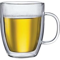 Bodum Bistro Double-Wall Insulated Glass Jumbo Mug, Set of 2