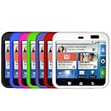 7-in-1 Hard Rubberized Skin Case Cover Accessories for Motorola Flipout MB5 ....