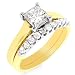 14K YG 1.00 Carat tw. Diamond Bridal Set - Size 7