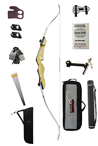  Archery Recurve Bow with wood handle Kit 1 - Adult - 66