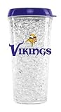 NFL Minnesota Vikings Duck House Crystal Tumbler with Straw