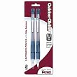 Pentel Quicker Clicker Automatic Pencil, 0.50 mm, Assorted, 2 per Pack (PD345BP2-K6)