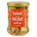 Tonnino Tuna Fillets with Garlic in Olive Oil - 8 oz