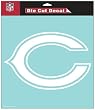 Chicago Bears Die-Cut Decal - 8"x8" White