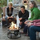 Camp Chef Redwoood Portable Propane Fire Pit with 4 Roasting Sticks (Black)