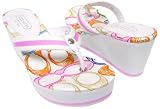 Coach Felicite Thong Sandals Signature Scribble Pink