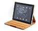 Bear Motion (TM) Slim Genuine Leather Case Folio with 4-in-1 built-in Stand for Apple Ipad Tablet + Ipad Screen Protector