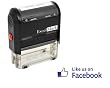 ExcelMark Self Inking Like Us On Facebook Stamp - Blue Ink