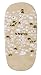 Lupo Women's White Flower Cushioned Yoga Barre House Anti Skid Grip Socks