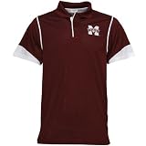 Russell Mississippi State Bulldogs Maroon Team Issue Coaches Polo