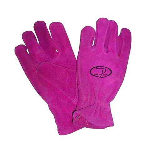 Girlgear Pink Leather Work Gloves - 00066