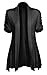 Women's Open Front Ruched Short Sleeve Shark Bite Hem Casual Plus Size Cardigan