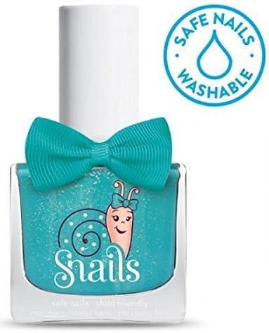 Snails Nail Polish for Children non-toxic water-based 26 colours (Slash Lagoon (soothing turquoise)) by safe nails