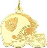 14K Gold NFL Oakland Raiders Football Helmet Charm