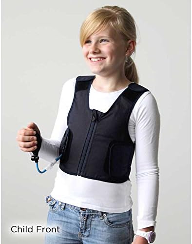 SQUEASE Inflatable Compression Vest for Children XX-Small - Calming Deep Pressure Provides Comfort, Helps Kids with Sensory Issues, Autism, ADHD, Mood, Sensory Over Responding - Approx. Age 5-7
