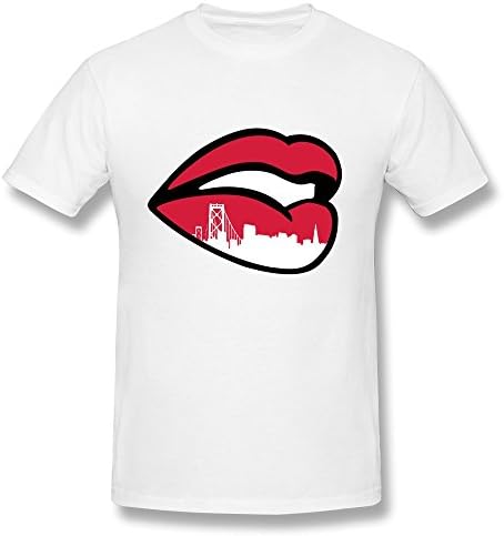 HD-Print Men's Tshirts SF City Lips S White