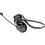 PC/Gaming Backphone with Microphone with In-Line Volume Control