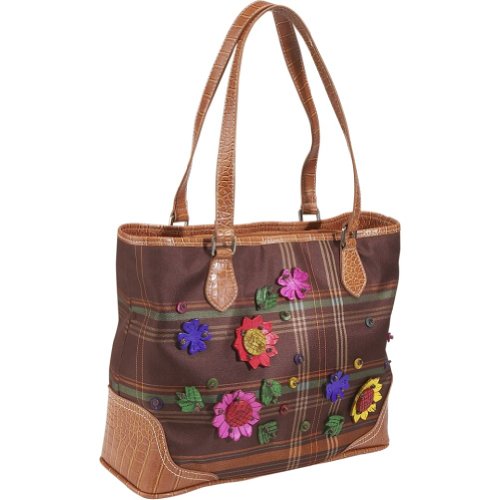Sydney Love Coconut Plaid Large Tote