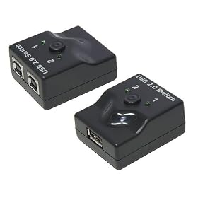 USB 2.0 2 Way Manual Share Switch 1 Printer to 2 PC's