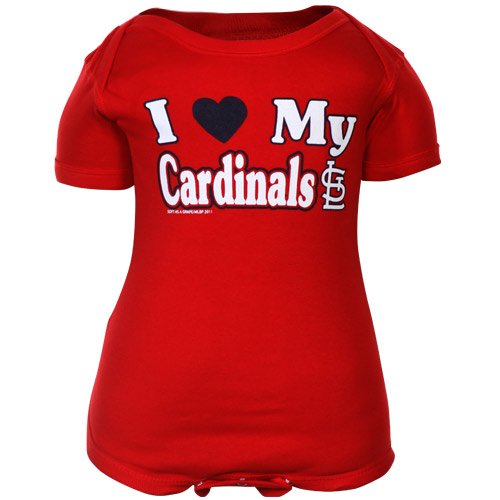 St. Louis Cardinals Infant Red I Heart My Team Creeper (6 Months)