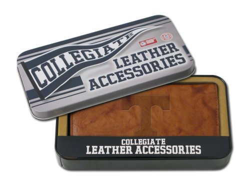 NCAA Tennessee Volunteers Embossed Genuine Cowhide Leather Checkbook Cover
