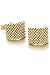 14k Solid Gold Men's Mesh Cufflinks
