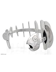 Sterling silver cuff bracelet, Skeleton Fish - Handmade Modern Taxco Silver Cuff Bracelet