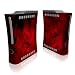 Crimson Quantum Waves Design Xbox 360 Front Panel Protector Skin Decal Sticker