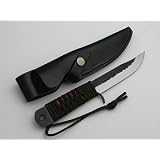青紙 狩猟用ナタ 120mm 本革ケース