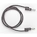 Pomona Stacking Banana Plug Patch Cord, Black, 24" OAL