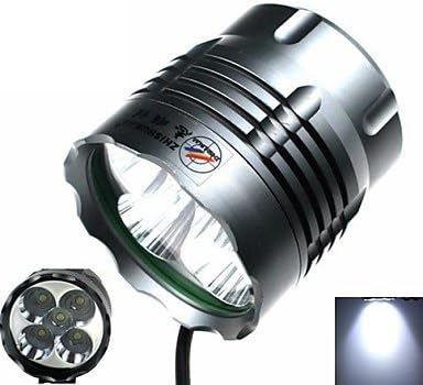 3-Mode Cree XM-L T6 Cycling Aluminum Alloy White Bicycle Headlamp (3800lm , 4 x 18650)