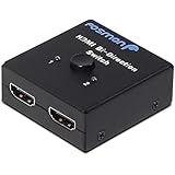 Fosmon HD8024 2x1 or 1x2 Ultra HD 4K HDMI Bi-Directional Switcher with HDCP Passthrough, Supports 3D and 1080P