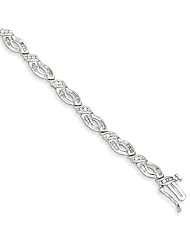 Sterling Silver Diamond Bracelet