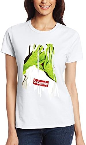 Customized Poly Cotton Comfortable Supreme Women's T-Shirt Crew Neck White