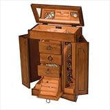 Briony Upright Jewelry Box in Antique Walnut Briony Upright Jewelry Box in Antique Walnut