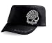 Harley-Davidson® Women's Crystal Skull Flat Top Cap Hat. Crystal embellishment. Adjustable closure. 99402-11VW
