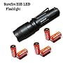 SureFire E1B Backup E1B-BK-WH LED Flashlight Bundle in Black With 6 Batteries