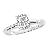 0.58 ct. K - VS1 EGL Certified Cushion Cut Diamond Solitaire Ring (White or Yellow Gold)