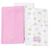 Gerber 3-Pack Interlock Burpcloth Set - Girls