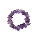Genuine SEMI PRECIOUS Amethyst Chip stretch RING