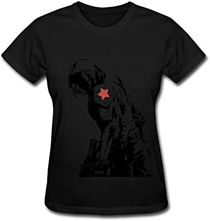 T4MLT Bucky Barnes Winter Soldier Womens Fashion T Shirt White
