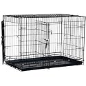 Precision Pet 2-Door Great Crate Pet Crate, Black, Up to 10 Pounds