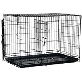 Precision Pet Great Crate Double Door Black Metal Wire Dog Crate- 24 length x 18 width x 20 height size 2000 model