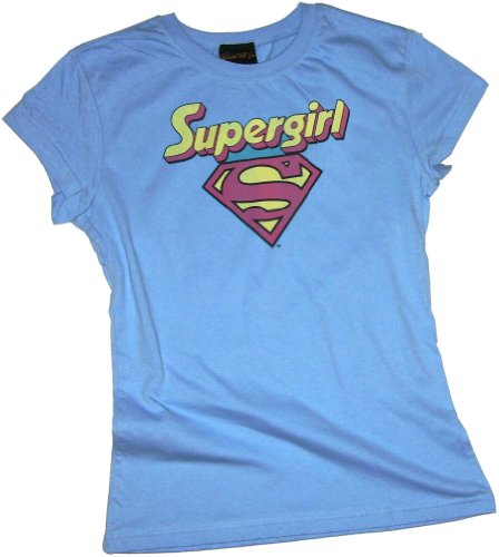  Supergirl -- I'm A Supergirl Crop Sleeve Fitted Juniors T-Shirt