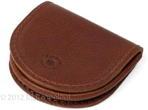TACCO - Italian Leather Coin Purse (Dark Leather)