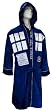 Dr. Who Blue TARDIS Inspired Terry Velour Robe with Hood for men