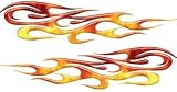 Full Color Tribal Reflective Real Fire Flame Decals